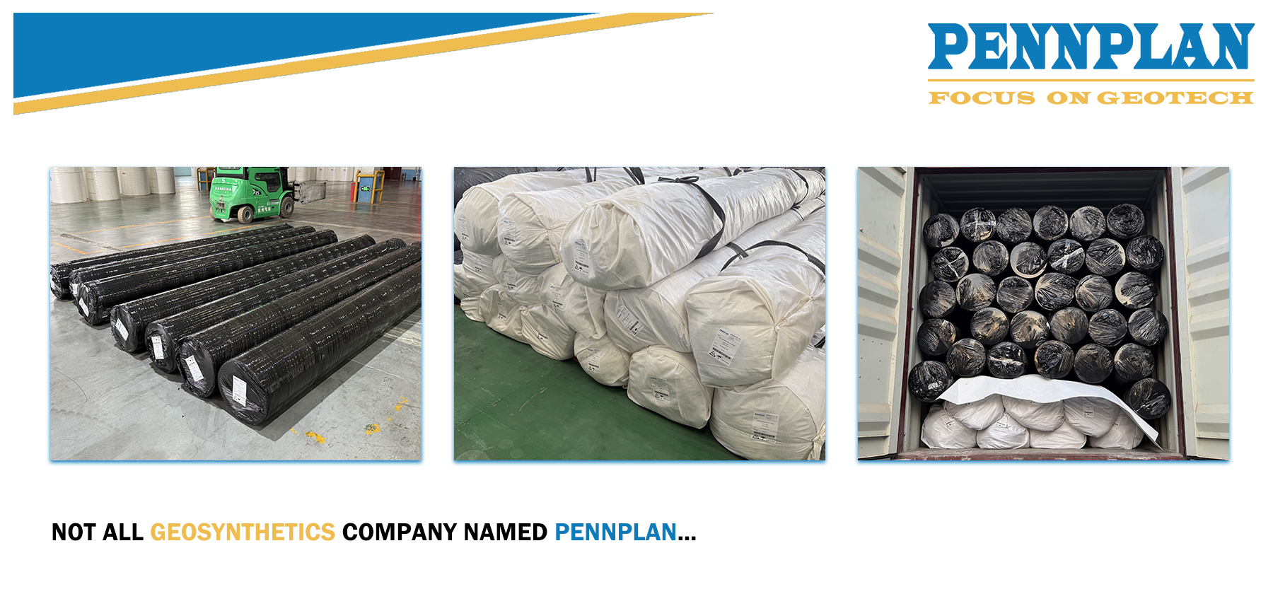 Polyester Filament Continuous Fiber Geotextile and GCL Geosynthetics Clay Liner Shipped to Australia